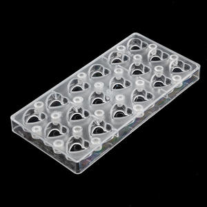 Molde Magnético para Transferencia de Chocolate HY, Molde de Policarbonato para Chocolate y Dulces en Forma de Triángulo, Redondo y Corazón - Product Image 4