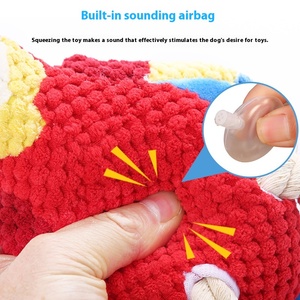 Commercio all'ingrosso diretto della fabbrica Pappagallo di peluche creativo suono <span class=keywords><strong>Squeaky</strong></span> cane giocattolo animali da compagnia cane gommoso giocattoli accessori per cani - Product Image 3