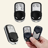 Control Remoto Universal de 2 Botones para Puerta de Garaje de 433MHz con Llavero Portátil para Puerta Enrollable, Barrera, Transmisor Inalámbrico