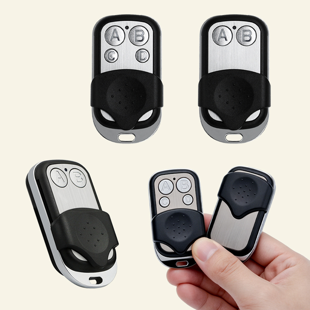 Universal 2 Button Garage Door 433MHz Remote Control With Portable Key Fob for Rolling Shutter Gate Barrier Wireless Transmitter