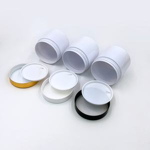 Pot en plastique PET vide blanc, transparent ou ambré de 250g, 500g, 2oz, 4oz, 8oz, 16oz pour aliments et cosmétiques avec couvercle doré - Product Image 5