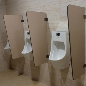 Sistema di Partizioni per Bagni XDF in <span class=keywords><strong>Laminato</strong></span> <span class=keywords><strong>HPL</strong></span> Compatto, Montato a Pavimento con Supporto Superiore, Impermeabile e Ignifugo, per Cabine WC e Orinatoi - Product Image 1