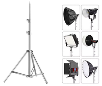 Trépied de lumière photographique 2.8M trépied de support de lumière en alliage lourd Super fort pour Studio de photographie professionnel