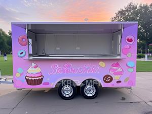 New Arrival Durable Towable Fiberglass Food Trailer Multifunctional Snack Food Van for Candy & Chips - Product Image 6