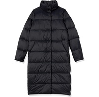 Damen Slim Long Winter Puffer Jacke Warmer, mit Baumwolle gepolsterter Mantel mit Kapuze Winterkleid ung Plus Size Stickerei Dekoration
