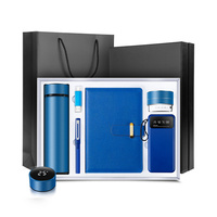 Ensemble cadeau de haute qualité comprenant un stylo, une clé USB, un carnet et une batterie externe, idéal pour les cadeaux d'affaires et promotionnels