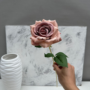 AF10002 <span class=keywords><strong>vendita</strong></span> calda fiore artificiale singolo di seta rosa fiore per la decorazione di nozze Rosas Artificiales - Product Image 6