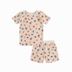 Ensembles de pyjamas pour bébé en bambou Miozing 180 g/m², doux, respirants, avec double fermeture éclair, vente en gros avec logo personnalisé - Product Image 1