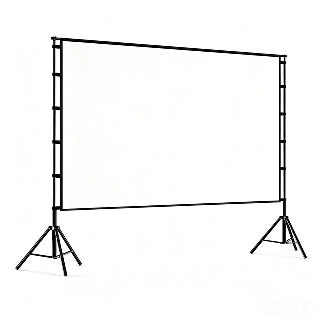 Polyester Milk Silk Matte White Projector Screen 16:9 HD 4K 120 Inches Portable Foldable Portable Outdoor Open Air Theater.