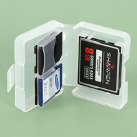 Estuche Protector Multifuncional SUNSHING para Tarjetas de Memoria XD XQD NM, Organizador de Tarjetas de Cámara con 4 Ranuras, Estuche de Plástico para Tarjetas SD CF TF SIM