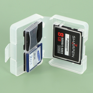 SUNSHING Multi-Function <b>Memory</b> XD XQD NM <b>Card</b> Protective Box Camera <b>Card</b> Organizer 4 Slots PP Plastic <b>SD</b> CF TF SIM <b>Card</b> Case - Product Image 3
