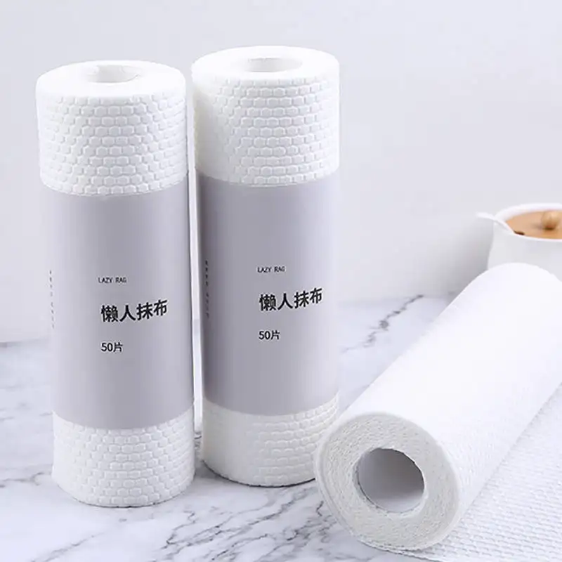 2021 नई डिजाइन Biodegradable पुन: प्रयोज्य बांस फाइबर कागज तौलिया रसोई पोंछे