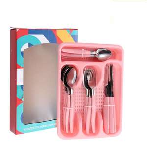 <span class=keywords><strong>Juego</strong></span> <span class=keywords><strong>de</strong></span> Cuchillos, Tenedores y Cucharas <span class=keywords><strong>de</strong></span> Acero Inoxidable <span class=keywords><strong>de</strong></span> 25 Piezas con Mangos Curvos para Carne y Postres, Gran Venta en Sudamérica, Brasil - Product Image 3