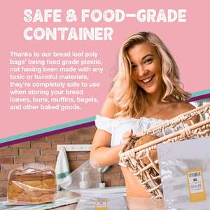 Sacs Opp transparents transparents pour boulangerie et emballage alimentaire cuit au four avec poignée Flexiloop Taille personnalisable - Product Image 3