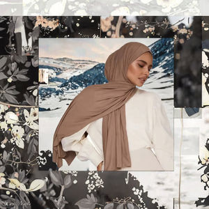 ผ้าคลุมไหล่ผู้หญิงขนาดใหญ่ 180*70 ซม. ผ้าชีฟองไล่สี ยืดได้สี่ทาง ระบายอากาศดี แฟชั่นลำลอง ขายส่ง - Product Image 3