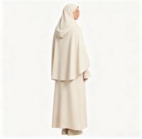 Abaya basique personnalisée et magnifique Khimar à manches larges, taille plus, en polyester respirant pour adultes