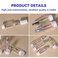 OEM 30ml 60ml 100ml Cosmétique Soin de la Peau Rose Orange Pompe Airless Distributeur de Lotion Crème Flacons Airless Premium 50ml avec Pompe