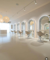 Salon de coiffure professionnel chaise de coupe Beige Loft Style chaises de salon coiffeur chaises meubles de salon