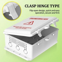 Boîtier électrique extérieur étanche en plastique ABS pour alimentation de caméra CCTV et commutateur réseau