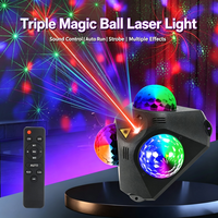 Lampe de scène LED RGBW Magic Ball contrôlée par DMX512, lumière laser stroboscopique pour fête, KTV, décoration de Noël