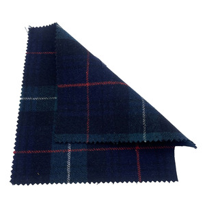 Hot Bán Cổ Điển Sọc Sọc Sọc Màu Xanh Lá Cây Màu Đỏ Len/Polyester Dệt Vải Lông Cừu Cho Quần Áo Sh2402 - Product Image 6