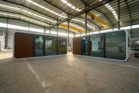 Maison préfabriquée moderne de type Apple Cabin avec design intérieur intelligent pour hôtel, complexe hôtelier et Airbnb