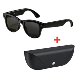 M02 Smart Ai <b>Glasses</b> 13Mp Camera Bluetooth Music Player With Leather <b>Case</b> And Charging Cable - Product Image 5