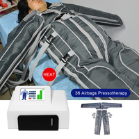 Appareil de pressothérapie de luxe à 36 airbags pour le corps entier, machine de massage par pression d'air, dispositif de bien-être, analyse de la peau