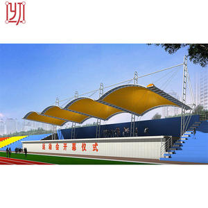 Estructura de Membrana Arquitectónica para Gradas de Gimnasio, Techo de Tela Tensada, Ingeniería de Cubiertas - Product Image 4