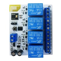 Module relais 4 canaux DC 5V/12V iOS Android BLE 4.0 5.0, module IoT de contrôle à distance RF 2.4G, carte de commutation personnalisable BT37E04