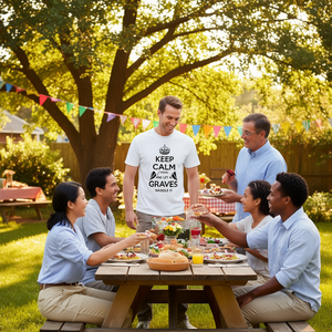 Camiseta con diseño de reunión familiar del apellido Graves, idea para cumpleaños, diseño Keep Calm Handle It - Product Image 3