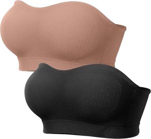 <span class=keywords><strong>Sujetador</strong></span> Bandeau <span class=keywords><strong>sin</strong></span> Tirantes, <span class=keywords><strong>sin</strong></span> Costuras, <span class=keywords><strong>sin</strong></span> Varillas, con Almohadillas Removibles y Correa Invisible Antideslizante para Mujer, Venta al Por Mayor de Fábrica - Product Image 4