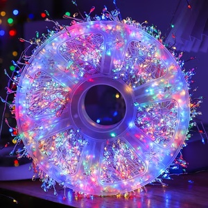 Luci a Filo Argentato <span class=keywords><strong>con</strong></span> 8 Modalità, Luci Decorative per Interni ed Esterni, Luci a Forma di Petardi per Natale, Compleanni, Festival, Feste in Casa - Product Image 2