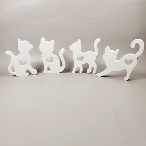 Moldes de fundición de resina hechos a mano para adornos decorativos DIY estilo Ins molde de estatuilla de gato de silicona - Product Image 3