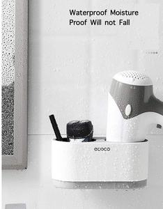 2021 Auto salle de bain support mural automatique <span class=keywords><strong>Ecoco</strong></span> 2 en 1 support de sèche-cheveux porte-brosse à dents articles de toilettage support de rasoir - Product Image 2