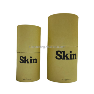 Emballage de soins de la peau cosmétique carton cylindre papier organique bain bombe ensemble tube rond boîte-cadeau personnalisé privé carton de luxe - Product Image 4