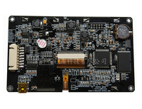 Modul LCD TFT Pintar yang Dapat Diprogram 4,3 Inci dengan Panel Sentuh Kapasitif Mendukung RS232 RS485 TTL untuk Pengontrol Industri