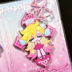 Llavero de Anime Panty & Stocking with <span class=keywords><strong>Garterbelt</strong></span>, Llavero para Hombre y Mujer, Figura Kawaii de Moda, Colgante de Acrílico, Regalos - Product Image 2