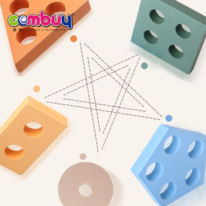 <strong>Shape</strong> <strong>Sorting</strong> Matching Baby Montessori <strong>Wooden</strong> <strong>Stacking</strong> <strong>Block</strong> - Product Image 6