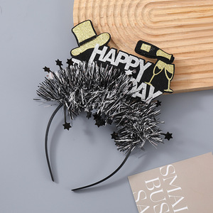 Diademas de Cumpleaños HLC, Accesorios para el Cabello de Año Nuevo, Decoración Festiva para Fiestas, Accesorios para Fotos para Reuniones de Año Nuevo - Product Image 1