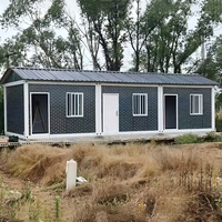 20/40 Fuß Windbeständiges Anpassbares Vorgefertigtes Dreiecksdach Tiny House Modulares Containerhaus für Büronutzung