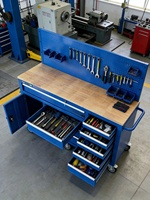 Chariot à outils en acier robuste, 10 tiroirs, durable, étanche, OEM/ODM/OBM, capacité de charge de 800 kg, pour l'entretien des véhicules en usine