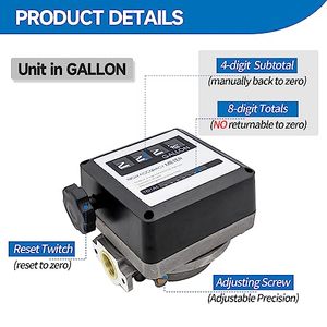 Tuntrol 1 Inch Npt Biến Khu Vực Dầu Gallon Lưu Lượng Khí Meter FM-120L Odm Tùy Chỉnh Tank Chuyển Bơm Nhôm 7-20 <span class=keywords><strong>GPM</strong></span> - Product Image 3