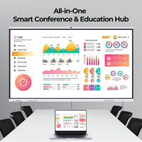 Panel LCD Interactivo Digital de 86 Pulgadas, Pizarra Eléctrica, Pizarra Blanca para Aula, Pantalla 4K, Táctil para Conferencias, Inteligente, 40 Puntos
