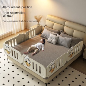 Barriera Laterale per <span class=keywords><strong>Letto</strong></span> Bambini, Sponda Anticaduta Regolabile su un Lato, Recinzione Protettiva per <span class=keywords><strong>Letto</strong></span> Stile Mickey Ecologica - Product Image 5