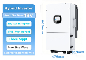 Sistema Solar Híbrido Trifásico Todo en Uno SRNE de 16-20kW, 230/400V, Triple MPPT, IP65, 99.9% de Eficiencia para Uso Residencial - Product Image 3