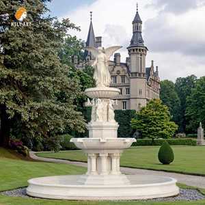 <span class=keywords><strong>Fontaine</strong></span> <span class=keywords><strong>d</strong></span>'<span class=keywords><strong>eau</strong></span> extérieure <span class=keywords><strong>d</strong></span>'ange de marbre de <span class=keywords><strong>d</strong></span>écoration de jardin de château à vendre - Product Image 5