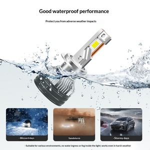 Nieuwe stijl auto LED koplampen H7 80W 7500 lm Hoge helderheid Koperen buis warmteafvoer; H4 Dubbele straal (dimlicht/grootlicht) koplamp - Product Image 5