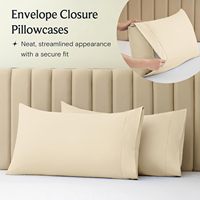 Ensemble de draps de lit lavables à poches profondes en microfibre brossée 4 pièces