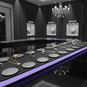 Mücevher, Cep Telefonları ve Yiyecekleri Sergilemek İçin Paslanmaz Çelik Sushi Döner Konveyör Bant Sistemi - Product Image 6